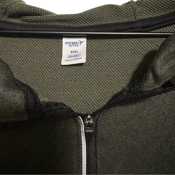 Olive Men's 1/4 Zip Pullover Sweatshirt - Picture 3 of 3